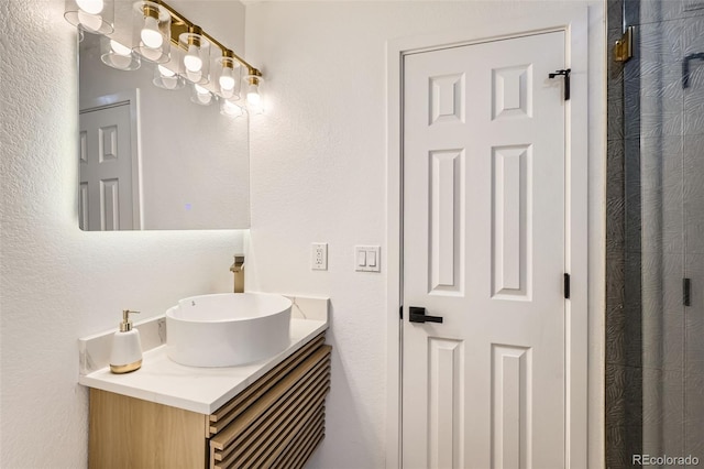 19859 E Prentice Pl, Centennial, CO 80015 - bathroom featuring vanity and a textured wall