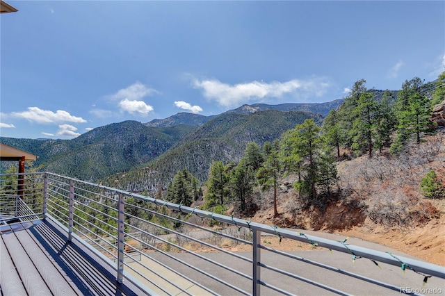 view of mountain feature