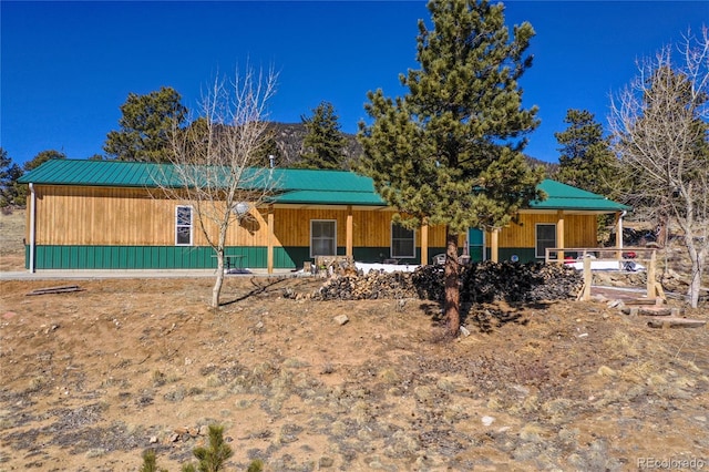 523 Pulver Rd, Lake George, CO 80827 - view of front of home with a metal roof
