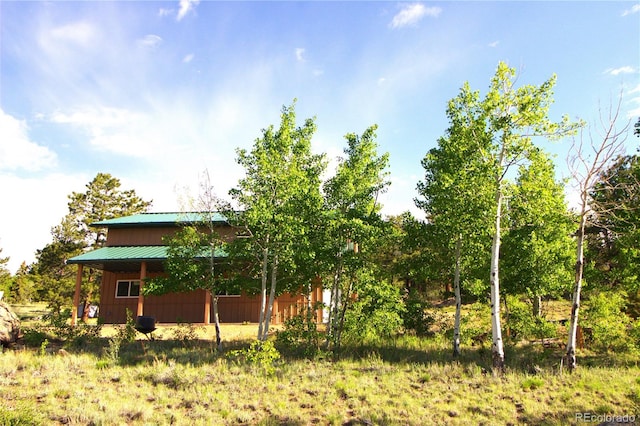 523 Pulver Rd, Lake George, CO 80827 - view of property exterior with a metal roof