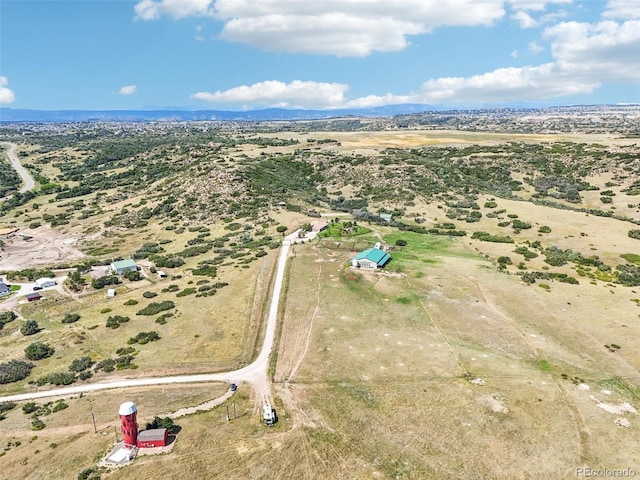 bird's eye view featuring a rural view