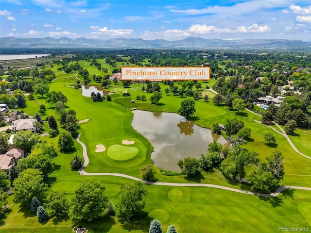 5155 W Quincy Ave Unit L101, Denver, CO 80236 - bird's eye view of a water and mountain view and a golf course