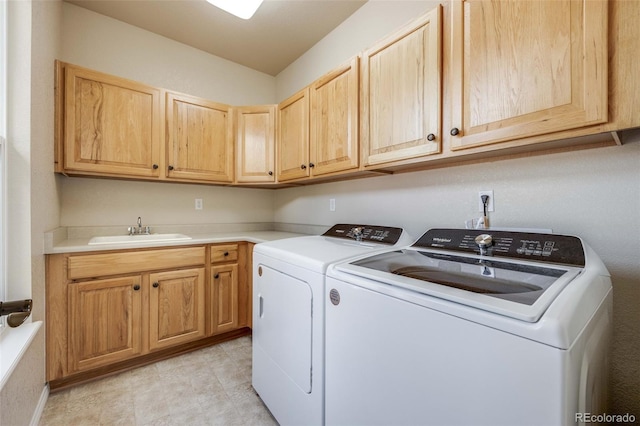 13324 W 86th Dr, Arvada, CO 80005 - clothes washing area featuring independent washer and dryer and cabinet space