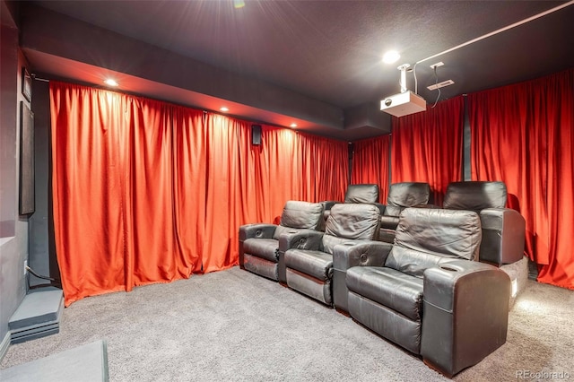 13324 W 86th Dr, Arvada, CO 80005 - home theater featuring carpet floors and recessed lighting
