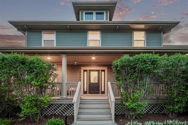 2345 Akron St, Denver, CO 80238 - view of front of property featuring covered porch