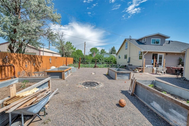 1775 Longbranch St, Strasburg, CO 80136 - view of yard featuring a garden