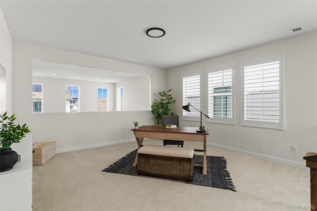 11103 Cloud Shadow St, Littleton, CO 80125 - carpeted home office featuring plenty of natural light