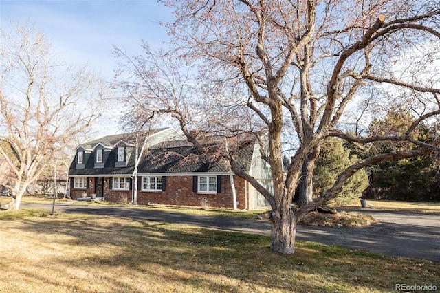 cape cod-style house with a front lawn