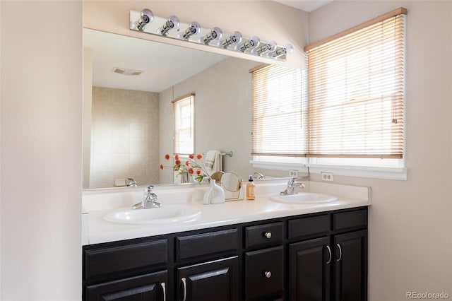 bathroom with vanity