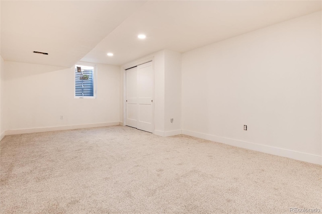 view of carpeted empty room