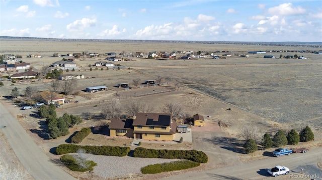 aerial view featuring a rural view