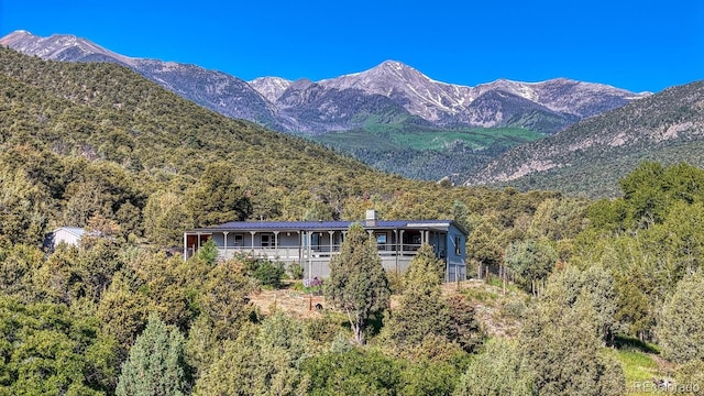 236 Boreen Way, Howard, CO 81233 - mountain view with a heavily wooded area