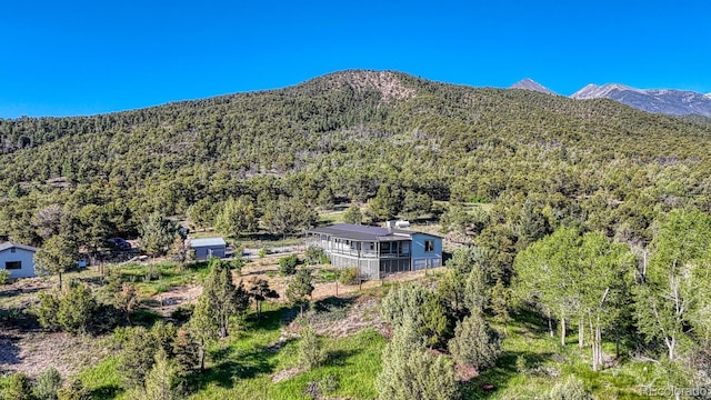 236 Boreen Way, Howard, CO 81233 - view of mountain background featuring a heavily wooded area