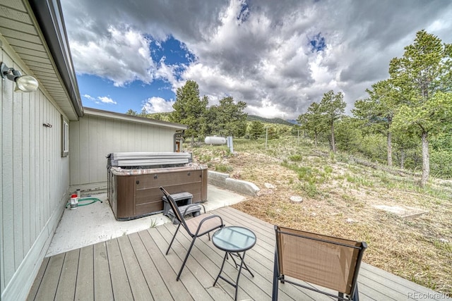 236 Boreen Way, Howard, CO 81233 - deck with a hot tub