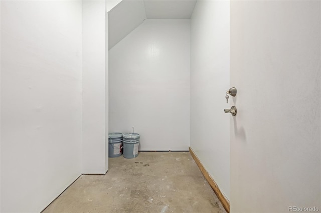 interior space with concrete flooring