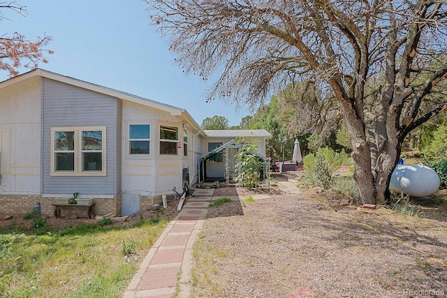 view of manufactured / mobile home