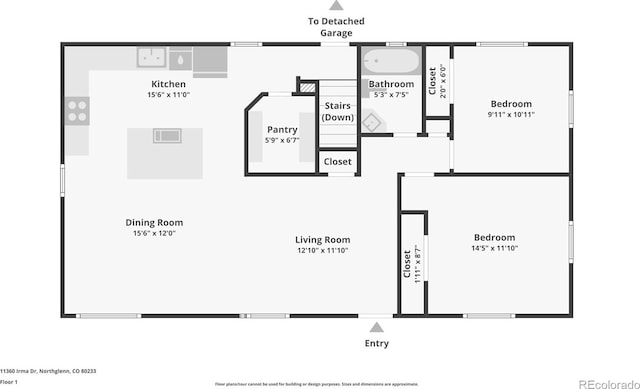 11360 Irma Dr, Northglenn, CO 80233 - room layout