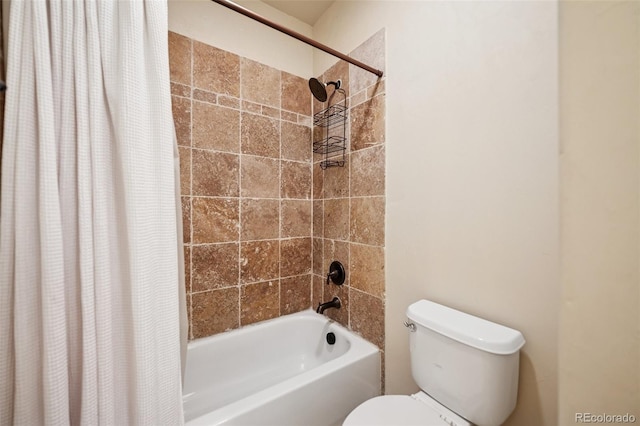 1890 Bel Lago Vw, Monument, CO 80132 - full bathroom featuring shower / bath combo and toilet