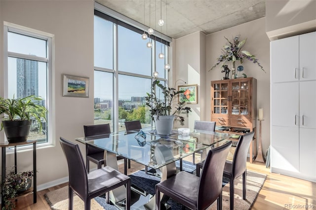1700 Bassett St Unit 513, Denver, CO 80202 - dining area featuring light wood-style floors