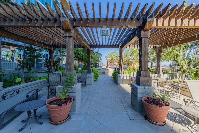 1700 Bassett St Unit 513, Denver, CO 80202 - view of patio with a pergola