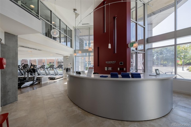 1700 Bassett St Unit 513, Denver, CO 80202 - reception featuring a towering ceiling
