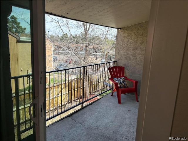 view of balcony