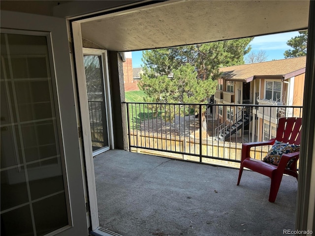 view of balcony