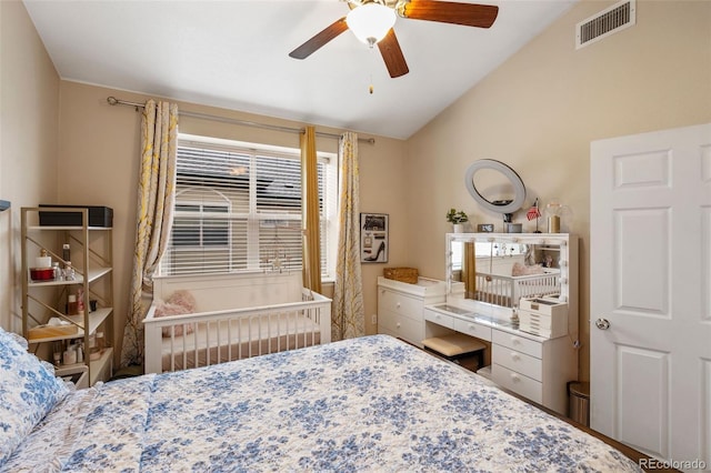 5800 Tower Rd Unit 610, Denver, CO 80249 - bedroom featuring lofted ceiling and a ceiling fan