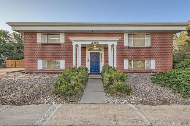 view of split foyer home