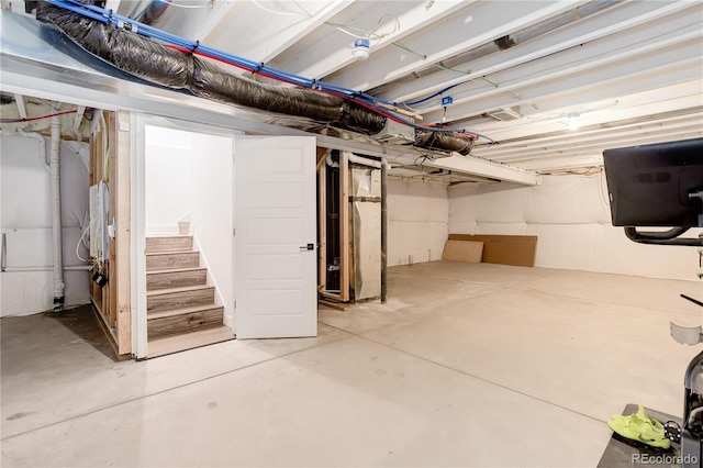 431 Courtfield Way, Castle Pines, CO 80108 - unfinished basement featuring stairs