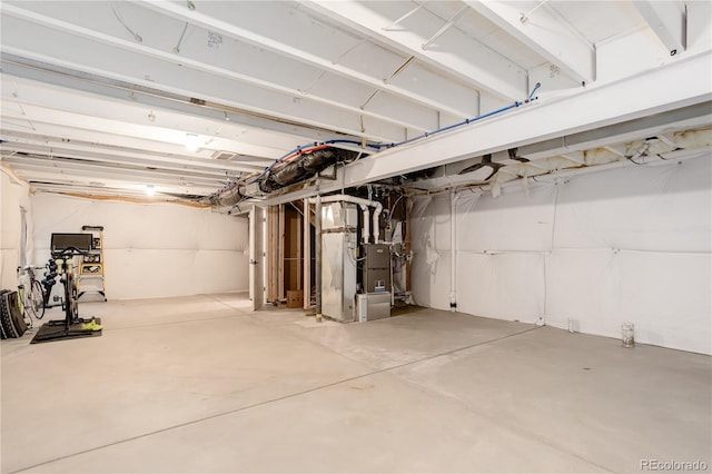 431 Courtfield Way, Castle Pines, CO 80108 - unfinished below grade area featuring heating unit