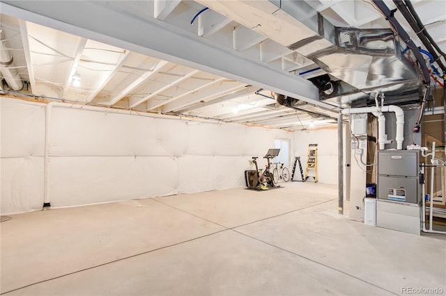431 Courtfield Way, Castle Pines, CO 80108 - unfinished basement with heating unit