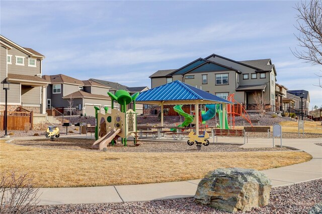431 Courtfield Way, Castle Pines, CO 80108 - community jungle gym with a residential view