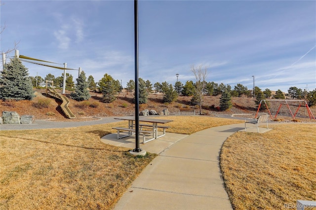 431 Courtfield Way, Castle Pines, CO 80108 - view of community with a lawn