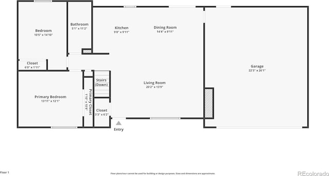 1246 S Telluride St, Aurora, CO 80017 - view of property floor plan