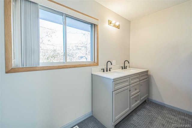 bathroom featuring vanity