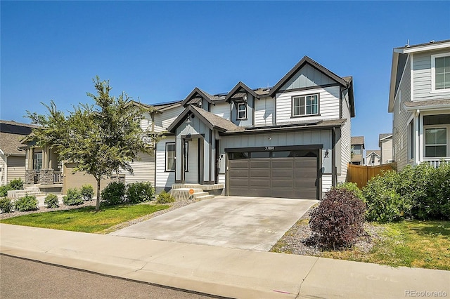 view of front of house featuring a garage