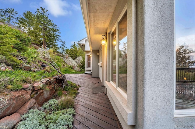 9001 Eastridge Rd, Golden, CO 80403 - view of wooden terrace