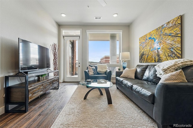 20 Wilcox St Unit 208, Castle Rock, CO 80104 - living room with wood finished floors