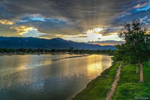613 S Union Blvd, Colorado Springs, CO 80910 - water view featuring mountains