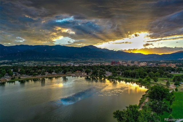 613 S Union Blvd, Colorado Springs, CO 80910 - water view featuring mountains
