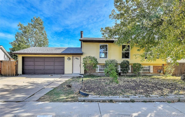 view of front of house featuring a garage