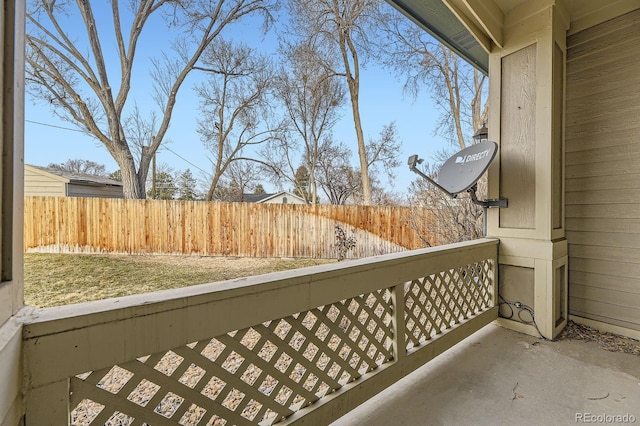 view of balcony