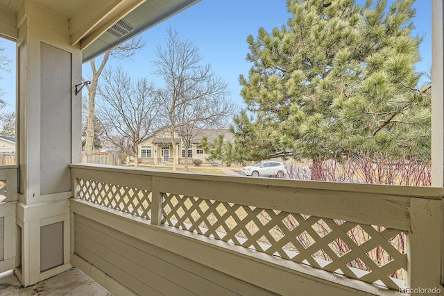 view of balcony