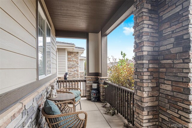 balcony with a porch