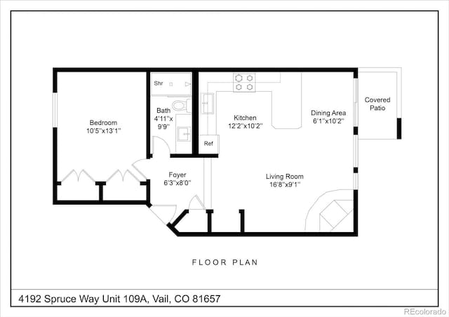 4192 Spruce Way Unit 109A, Vail, CO 81657 - view of floor plan / room layout