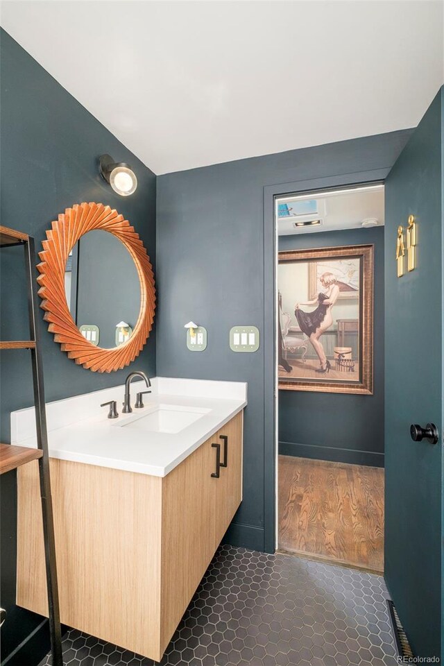 bathroom featuring vanity