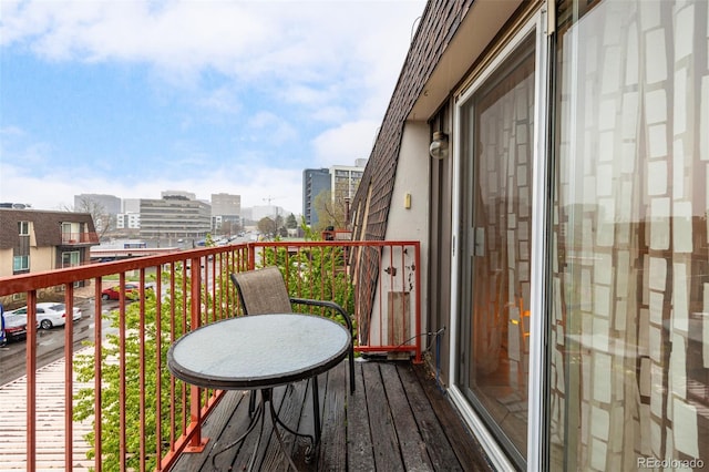 view of balcony