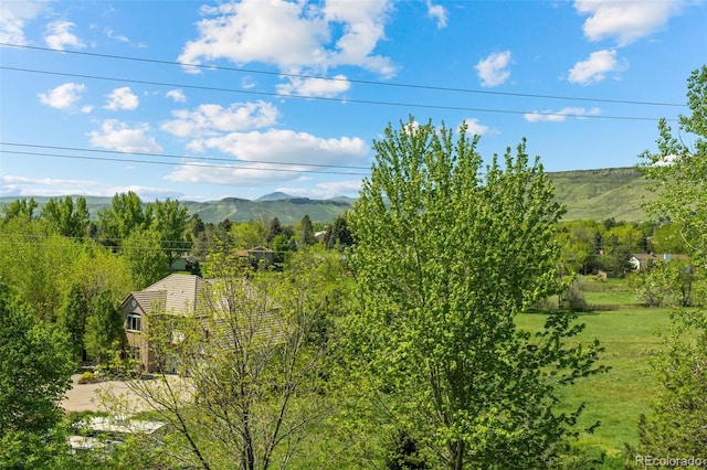 view of mountain backdrop