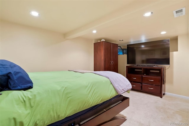 4779 S Bannock St, Englewood, CO 80110 - bedroom featuring recessed lighting, light carpet, and baseboards